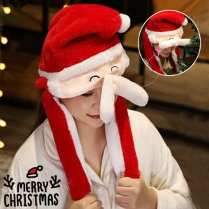 Santa Claus Plush Winter Hat with Long Flap