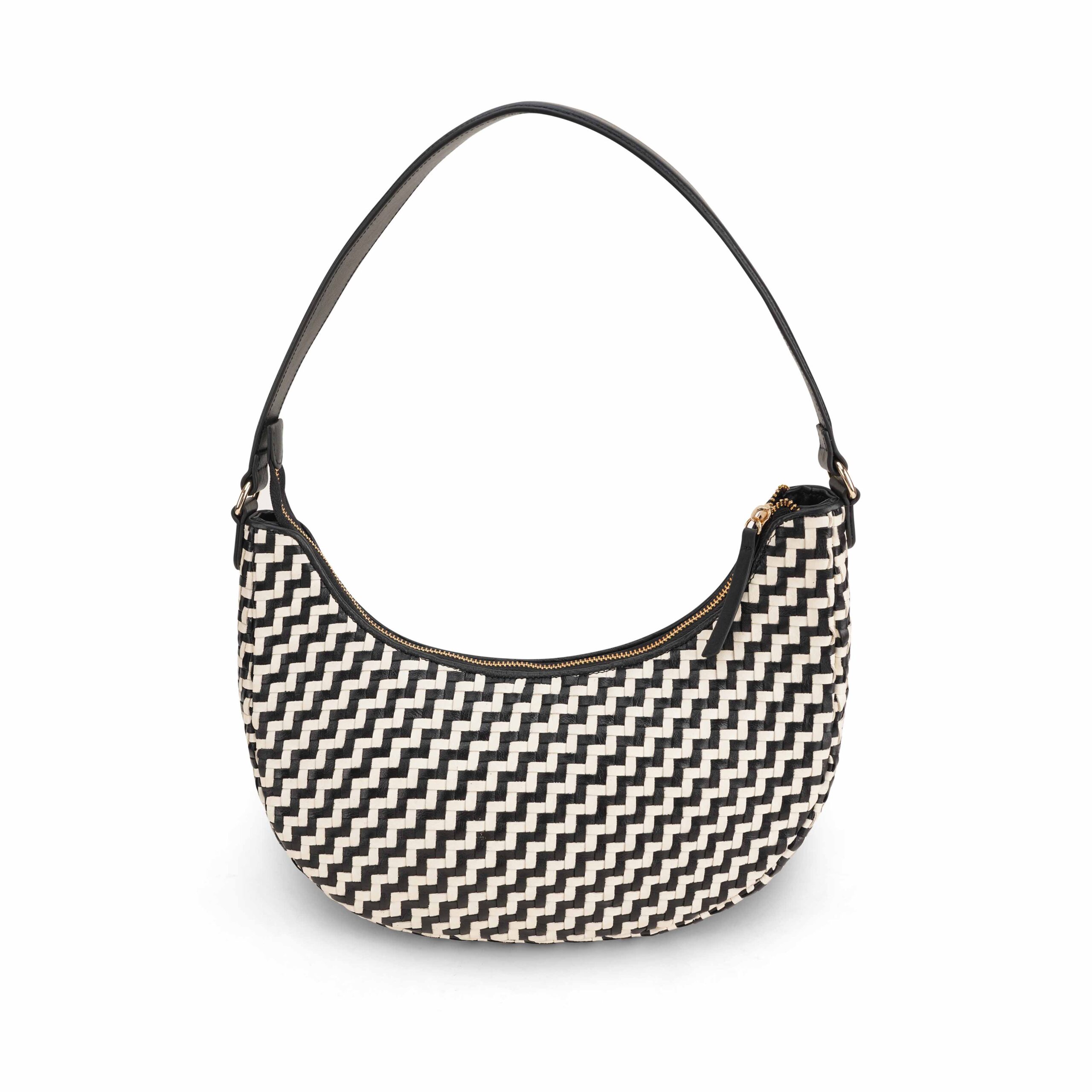 woven leather purse for women
