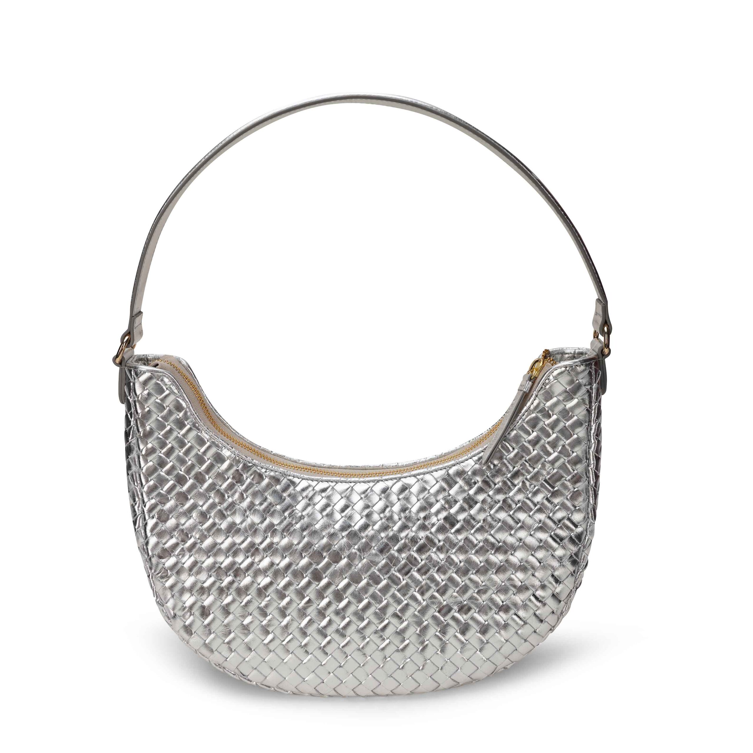 handmade woven leather shoulder bags